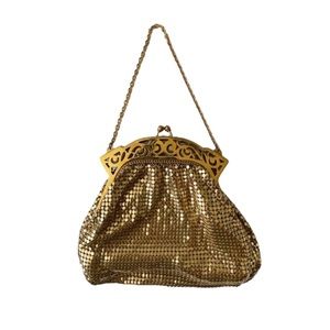 Vintage Whiting & Davis Small Gold Mesh Purse